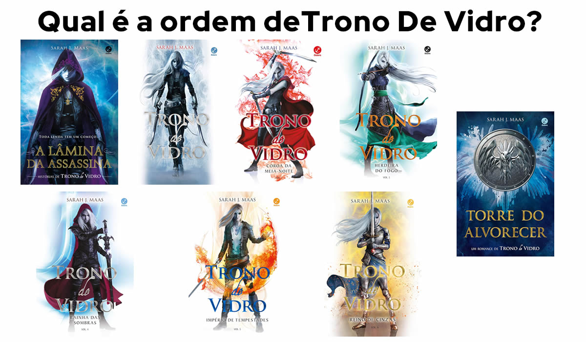 ordem dos livros Trono De Vidro 2025